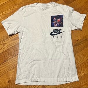 Nike Air White Tee with Graphic Print size S